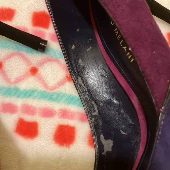 Antonio Melani Suede Open Toe Heels Size 7 - Picture 5 of 8